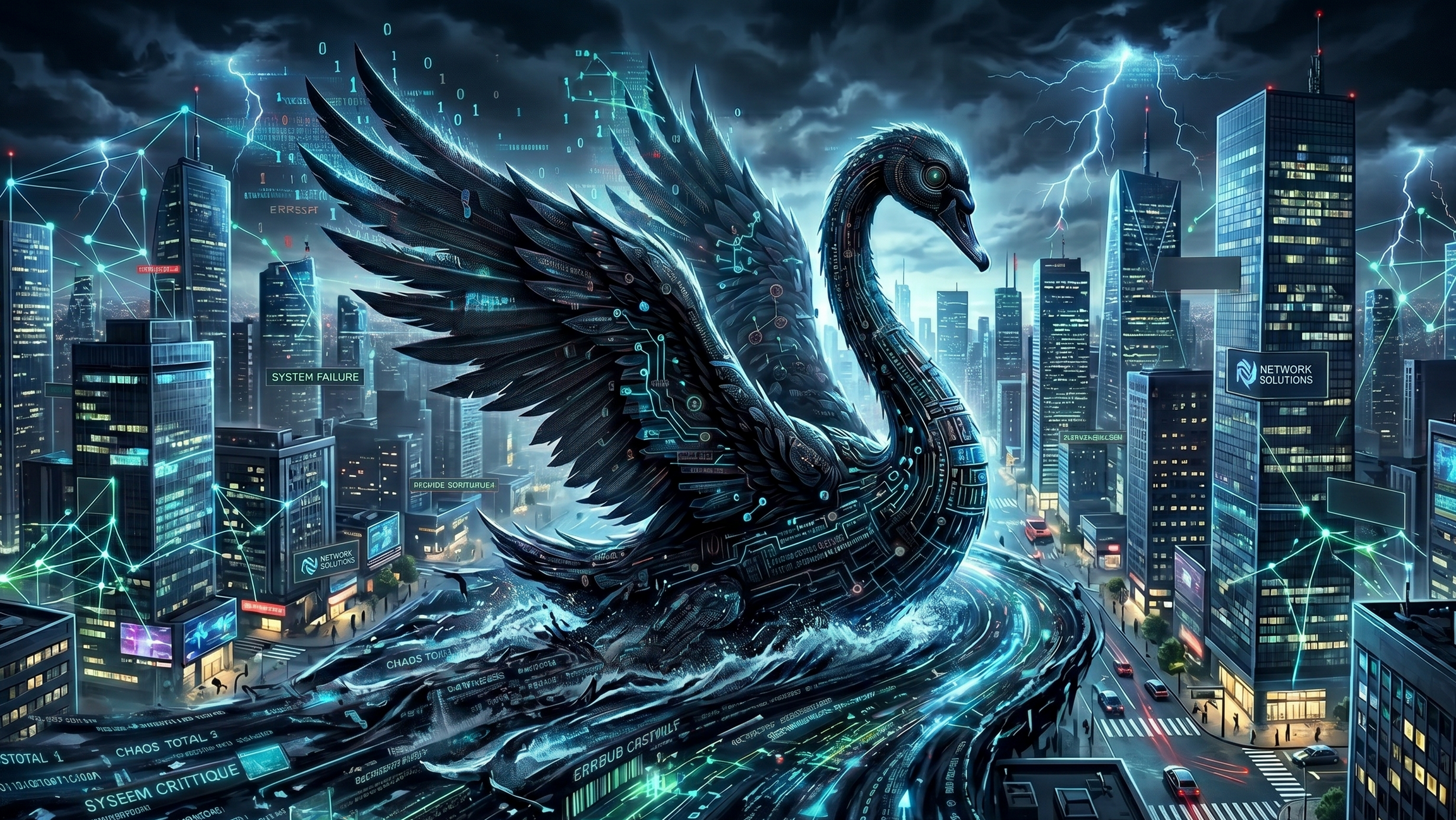 cygne-noir-geant-aux-ailes-numeriques-dans-une-ville-chaotique